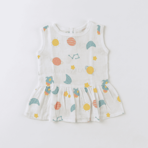 Sun and Moon Muslin Frock