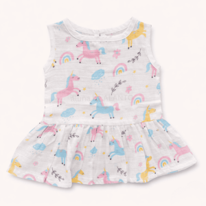Unicorn Muslin Frock