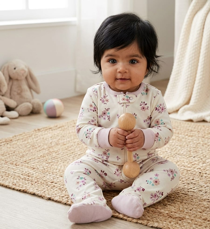 Blossom Breeze Zip Sleepsuit - Image 2