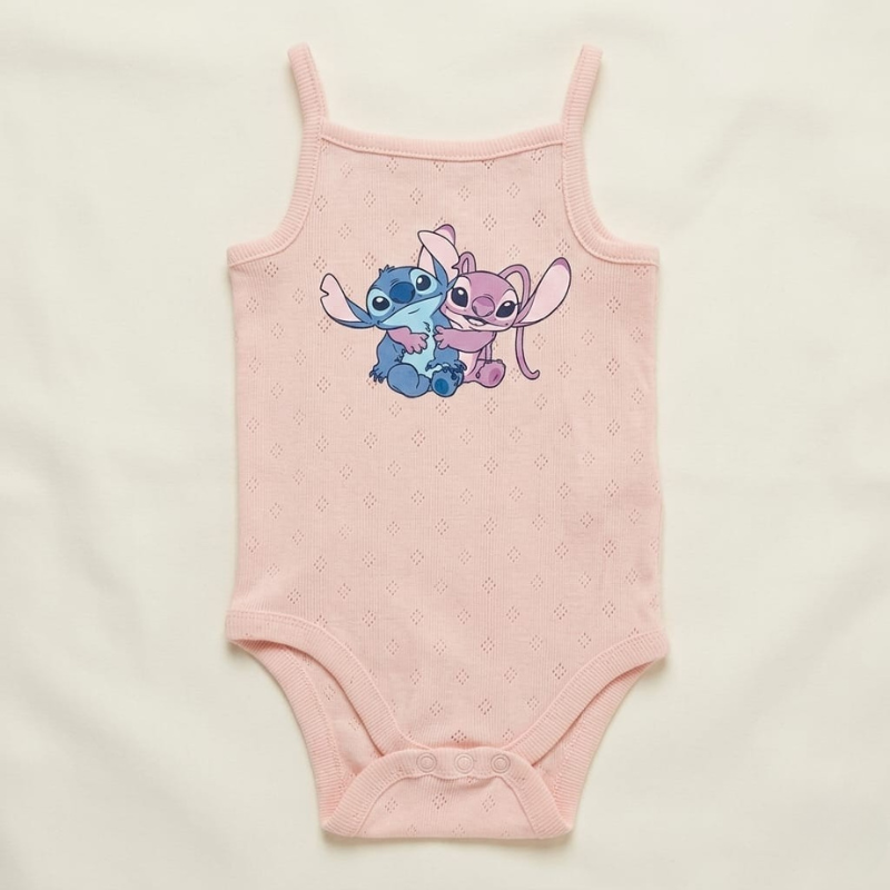 Blush Pointelle Stitch Onesie