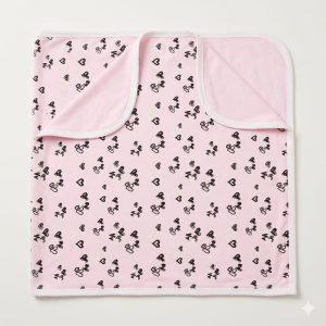 Blush Sketch Heart Blanket