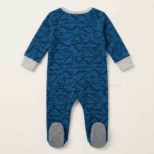 Dino Sketch All-Over Sleepsuit
