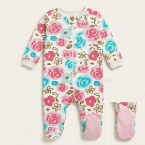Garden Rose Fleece Sleepsuit