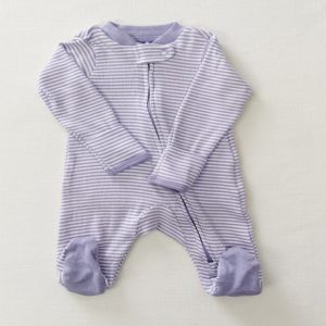 Lavender Stripe Sleepsuit