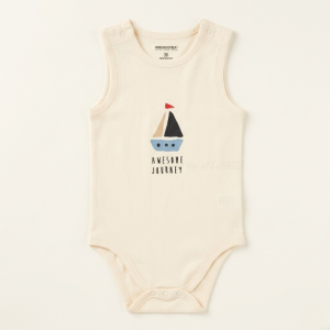 Little Sailor Cream Tank Onesie
