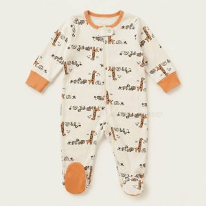 Safari Parade Footed Sleepsuit
