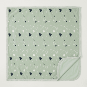 Sage Heartstrings Knit Blanket
