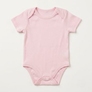 Baby Pink Short Sleeve Bodysuit
