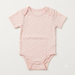 Blush Heart Short Sleeve Bodysuit