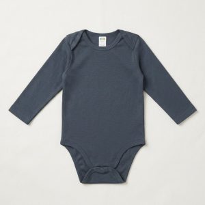 Charcoal Long Sleeve Bodysuit