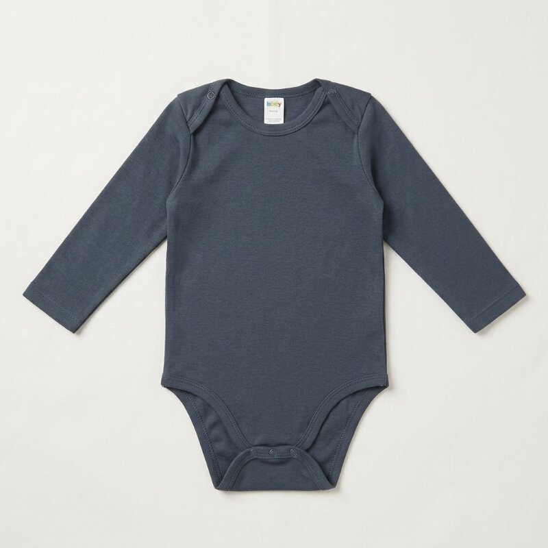 Charcoal Long Sleeve Bodysuit
