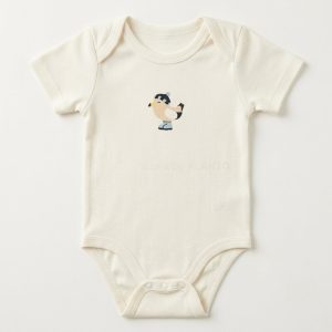 Cream Bird Short Sleeve Bodysuit