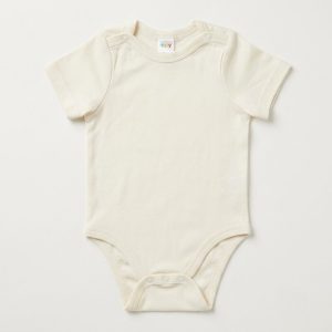 Cream Classic Short Sleeve Bodysuit
