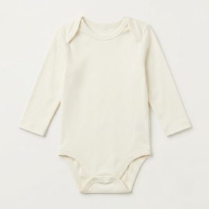 Cream Long Sleeve Bodysuit