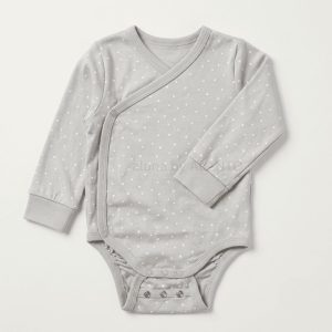 Gray Polka Dot Bodysuit