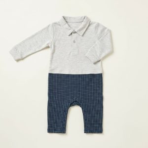 Little Gentleman Polo Romper