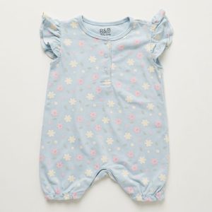 Pastel Meadow Flutter Romper