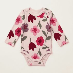 Pink Floral Bodysuit