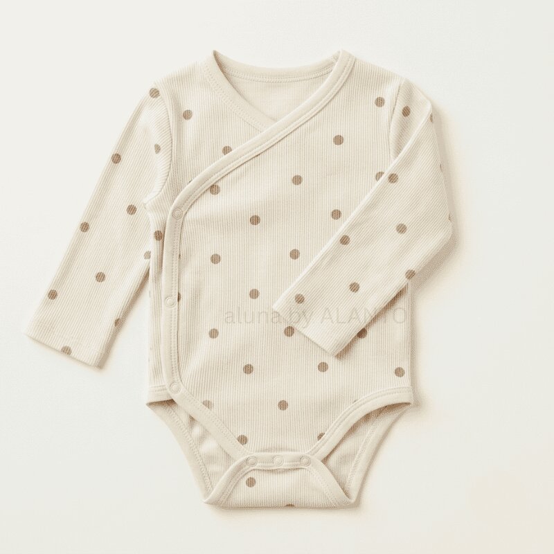 Polka Dot Wrap Bodysuit
