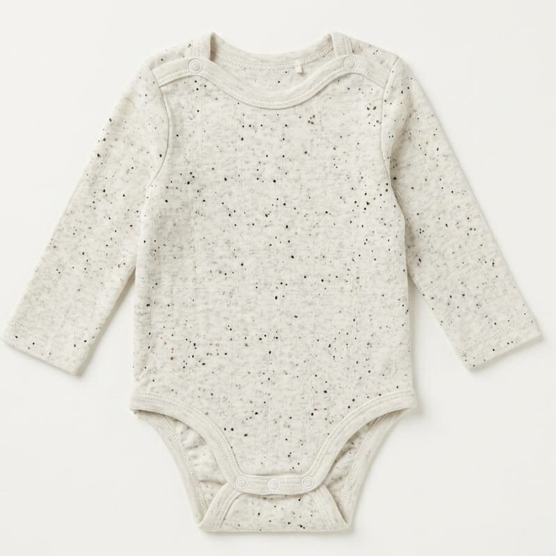 Speckled Long Sleeve Bodysuit
