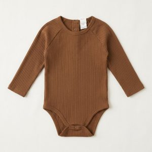 Toffee Ribbed Bodysuit