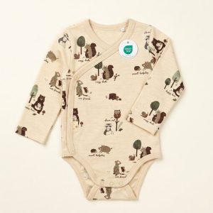 Woodland Pattern Wrap Bodysuit