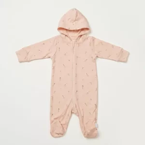 Blush Pink Fairy Print Sleepsuit