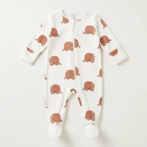 Elephant Print Newborn Baby Sleepsuit