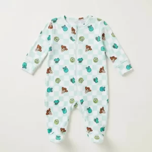 Mint Pixar Character Checkered Sleepsuit