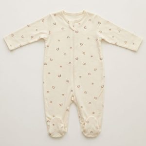 Ivory Rainbow Sleepsuit