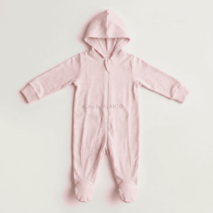 Blush Cloud Hooded Sleep Suit