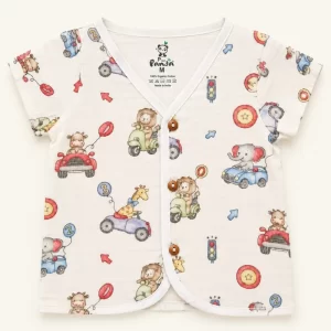 Crinkled Muslin Baby Jabla – Cute Vehicle Print