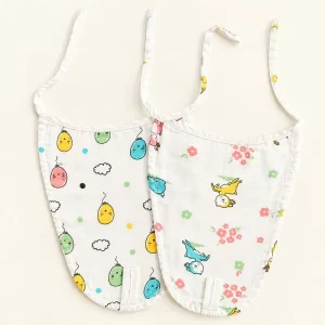 2-Pack Padded Muslin Nappy | balloon and deer